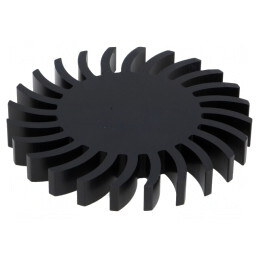 Radiator LED 85mm negru | Electronic-mag.ro | Componente Electronice