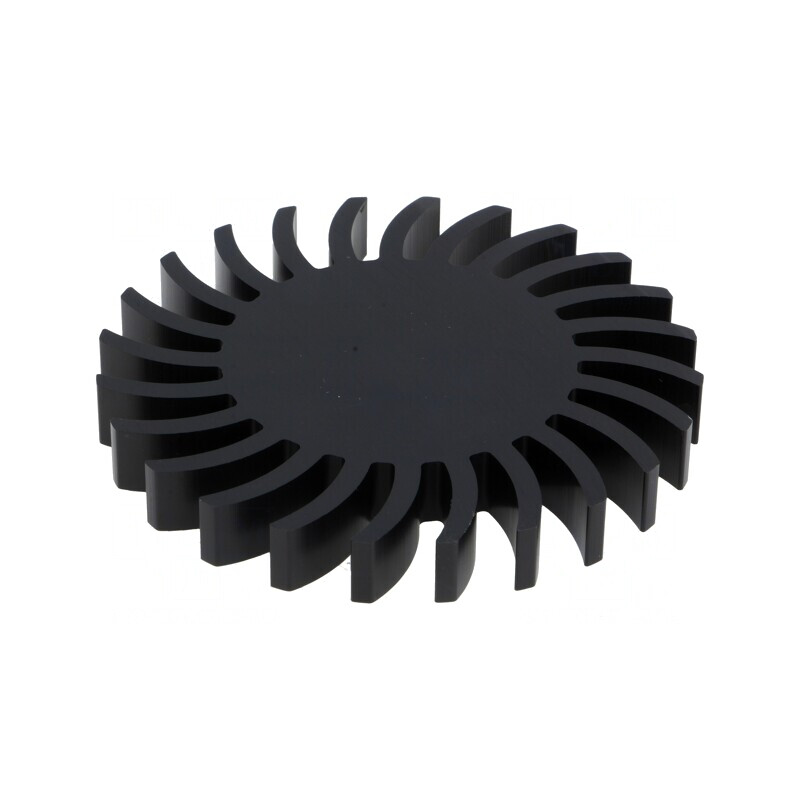 Radiator LED 85mm negru | Electronic-mag.ro | Componente Electronice