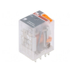 Releu electromagnetic DPDT 24VAC 12A | Electronic-mag.ro | Componente Electronice