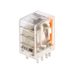 Releu Electromagnetic DPDT 12VDC 10A | Electronic-mag.ro | Componente Electronice
