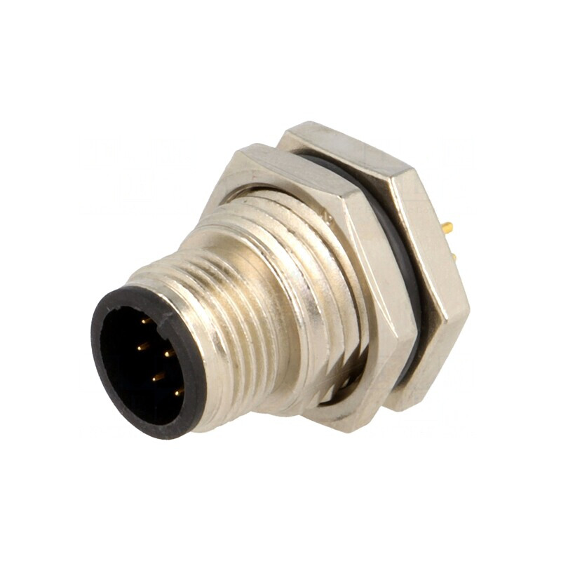 Soclu M12 8 PIN tată IP68 30V | Electronic-mag.ro | Componente Electronice
