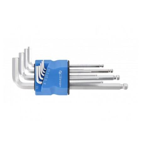 Set 9 chei imbus sferice oțel aliat lungi | Electronic-mag.ro | Componente Electronice