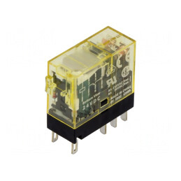 Releu Electromagnetic DPDT 24VDC 8A | Electronic-mag.ro | Componente Electronice