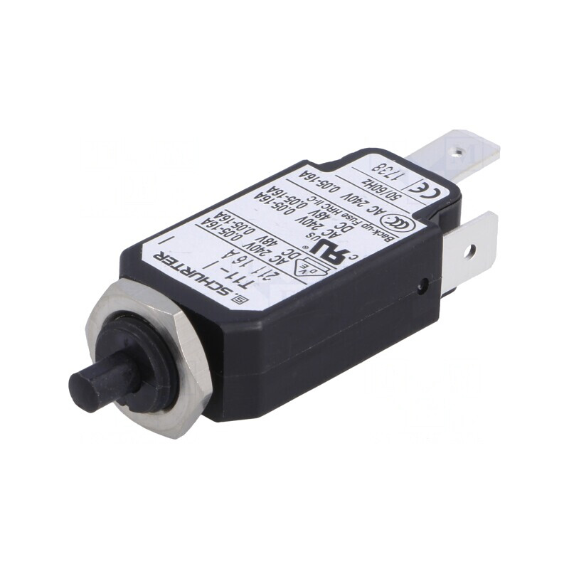 Întrerupător de Supracurent 16A 240VAC 48VDC SPST | Electronic-mag.ro | Componente Electronice