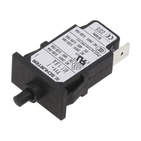 Întrerupător de Supracurent 240VAC 48VDC 1,8A SPST MCB | Electronic-mag.ro | Componente Electronice