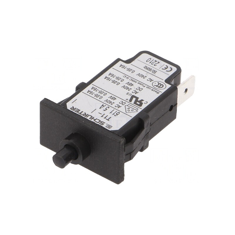 Întrerupător de Supracurent 240VAC 48VDC 5A SPST Poli Unic | Electronic-mag.ro | Componente Electronice
