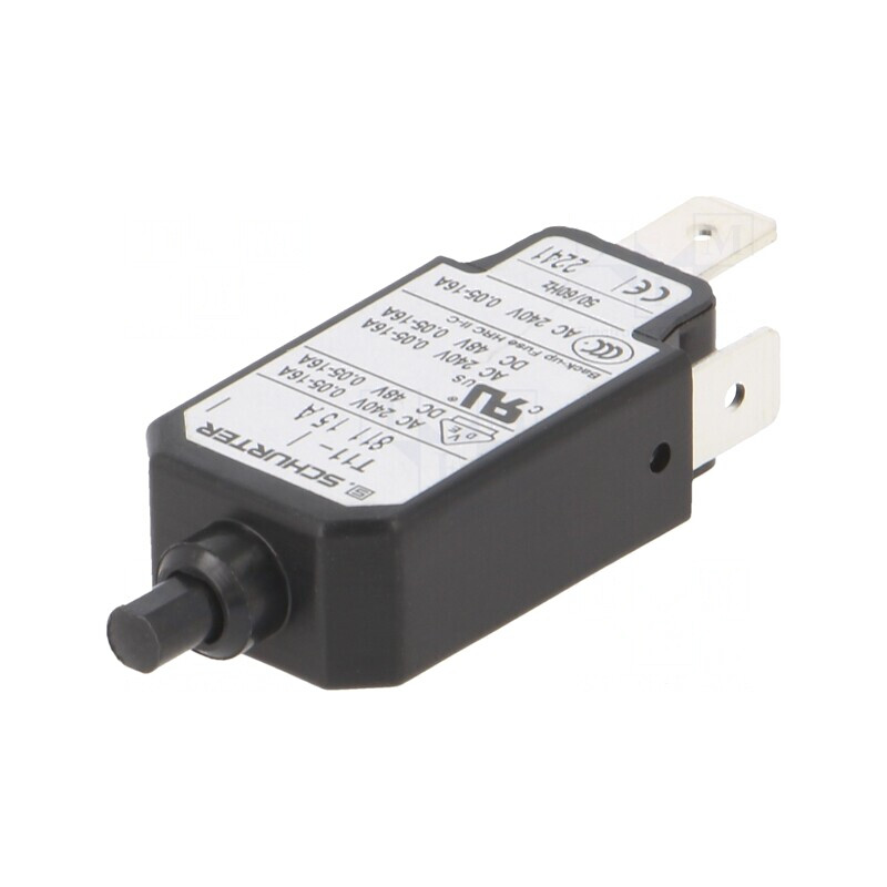 Întrerupător Supracurent 240VAC 48VDC 15A SPST | Electronic-mag.ro | Componente Electronice