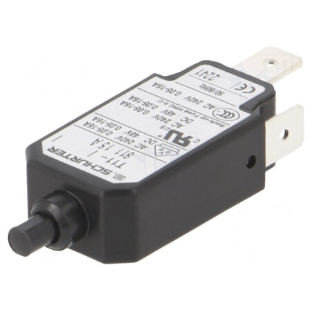 Întrerupător Supracurent 240VAC 48VDC 15A SPST | Electronic-mag.ro | Componente Electronice
