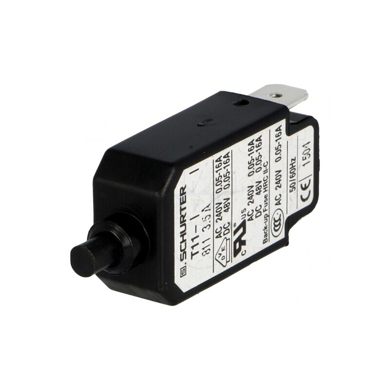 Intrerupator Supracurent 240VAC 48VDC 3.5A SPST MCB | Electronic-mag.ro | Componente Electronice