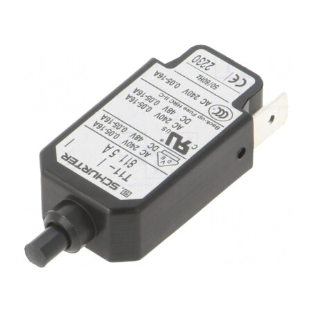 Întrerupător de Supracurent 240VAC 48VDC 5A SPST 1 Pol | Electronic-mag.ro | Componente Electronice