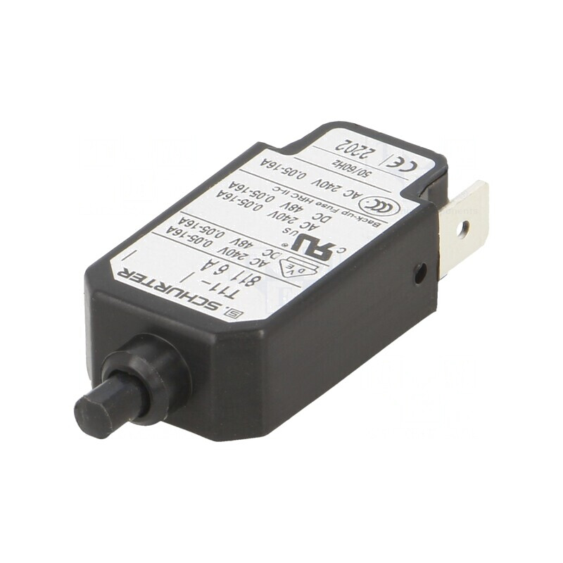 Întrerupător de Supracurent 6A 240VAC 48VDC SPST | Electronic-mag.ro | Componente Electronice