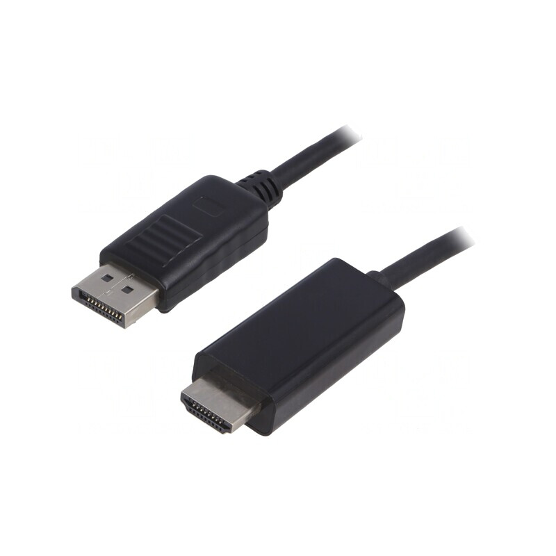Cablu DisplayPort la HDMI 1m Negru | Electronic-mag.ro | Componente Electronice Cablu DisplayPort la HDMI 1m Negru | Electronic-mag.ro | Componente Electronice