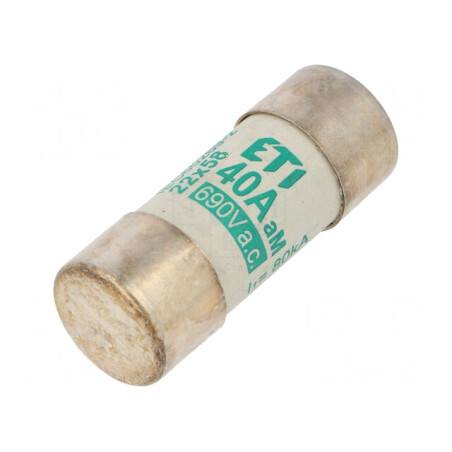 Siguranță cilindrică industrială 40A 690VAC | Electronic-mag.ro | Componente Electronice