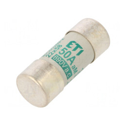 Siguranţă cilindrică industrială 50A 690VAC | Electronic-mag.ro | Componente Electronice