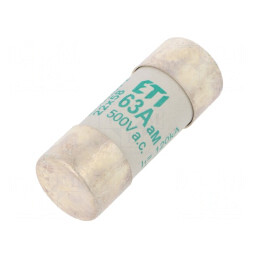 Siguranță Cilindrică Industrială 63A 500VAC | Electronic-mag.ro | Componente Electronice