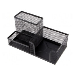 Organizator Birou Metalic Negru