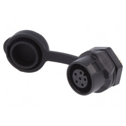 Conector Circular Mamă 6 PIN Aurit 5A | Electronic-mag.ro | Componente Electronice
