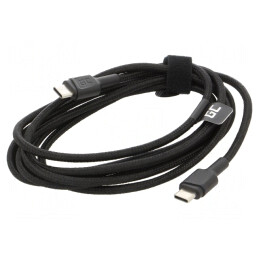 Cablu USB 2.0 USB-C 2m Negru 480Mbps
