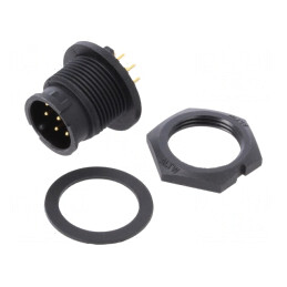 Conector Circular Soclu B 8-PIN Baionetă | Electronic-mag.ro | Componente Electronice