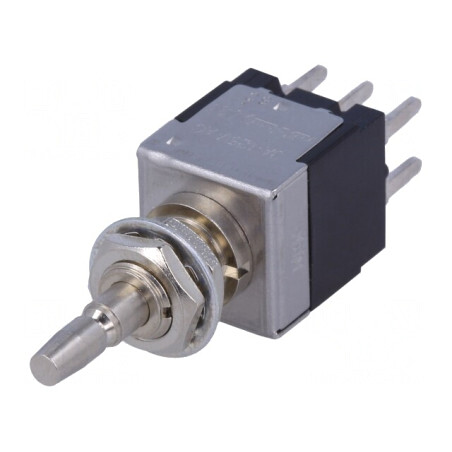 Comutator Push DPDT 2 Poziții ON-ON 3A 250VAC | Electronic-mag.ro | Componente Electronice