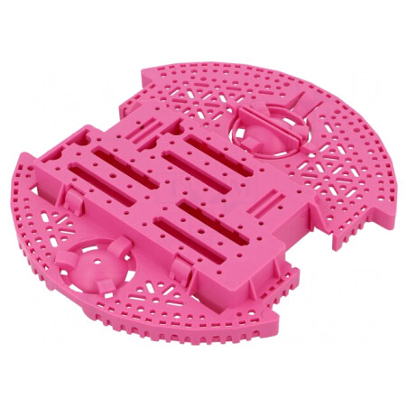 Şasiu Robot Romi Roz 165mm Kit | Electronic-mag.ro | Componente Electronice