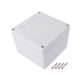 Carcasă Universală cu Bucşă din Alamă 105x105x75mm | Electronic-mag.ro | Componente Electronice