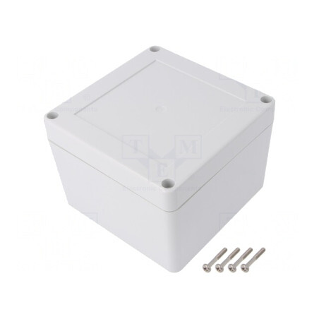 Carcasă Universală cu Bucşă din Alamă 105x105x75mm | Electronic-mag.ro | Componente Electronice