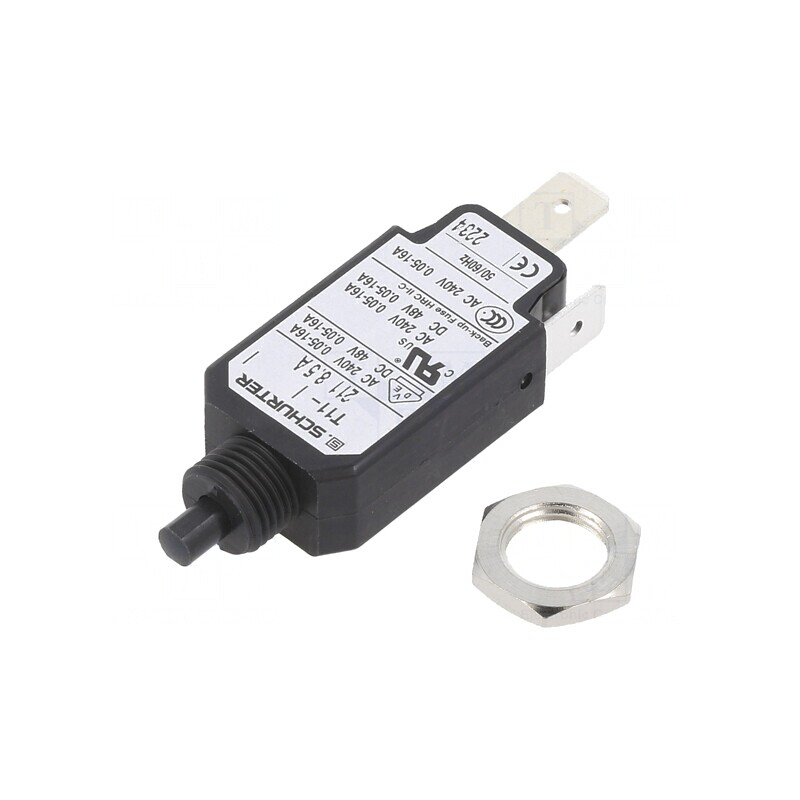 Întrerupător de Supracurent 240VAC 48VDC 8,5A SPST MCB | Electronic-mag.ro | Componente Electronice
