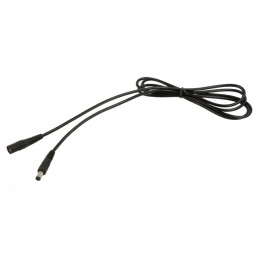 Cablu Alimentare DC 5.5/2.1 mm Negru 1x0.5mm2