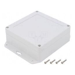 Carcasă universală ABS gri deschis 120x120x45mm | Electronic-mag.ro | Componente Electronice
