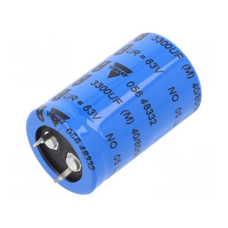 Condensator Electrolitic Snap-In 3,3mF 63V 25x40mm | Electronic-mag.ro | Componente Electronice
