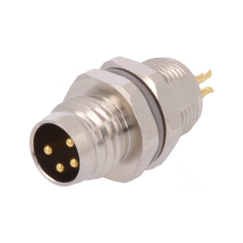 Conector M8 Tată 4-Pin Neecranat IP67 30V | Electronic-mag.ro | Componente Electronice