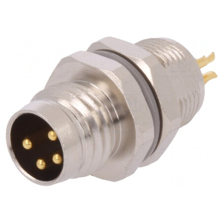 Conector M8 Tată 4-Pin Neecranat IP67 30V | Electronic-mag.ro | Componente Electronice