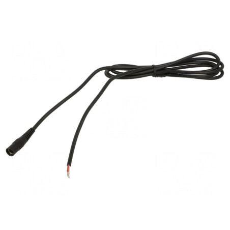 Cablu Alimentare DC 5.5x2.1mm Negru 5m | Electronic-mag.ro | Componente Electronice