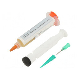 Flux: cu colofoniu; fără halogenuri,ROL0; gel; seringă; 10ml