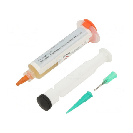 Flux cu colofoniu fără halogenuri gel seringă 10ml | Electronic-mag.ro | Componente Electronice