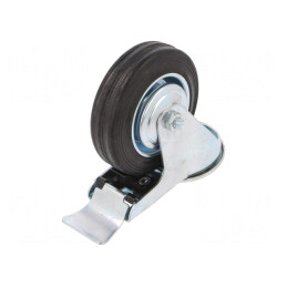 Roată de Transport 100mm 70kg Guma | Electronic-mag.ro | Componente Electronice