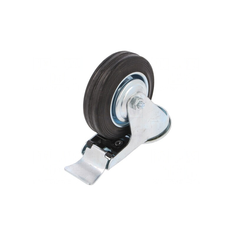 Roată de Transport 100mm 70kg Guma | Electronic-mag.ro | Componente Electronice