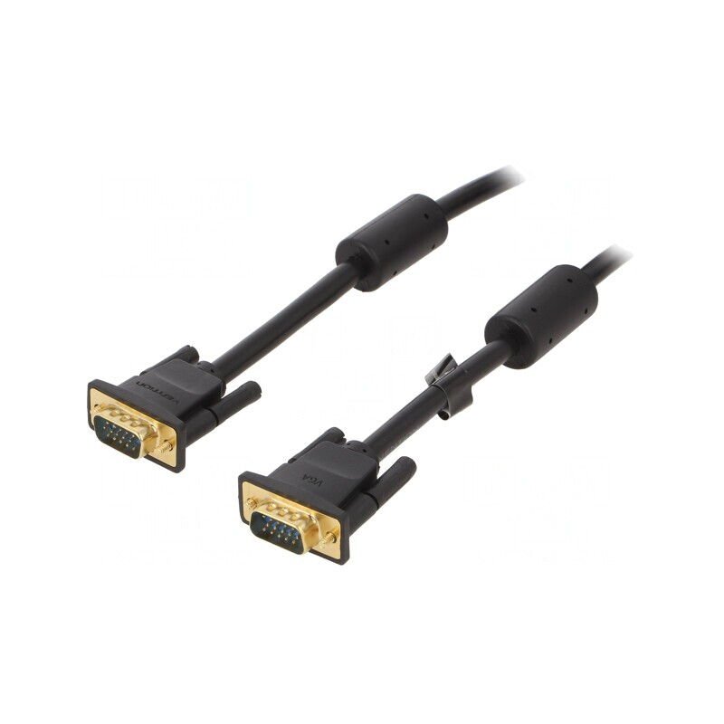 Cablu VGA D-Sub 15pin HD Negru 5m Cupru | Electronic-mag.ro | Componente Electronice Cablu VGA D-Sub 15pin HD Negru 5m Cupru | Electronic-mag.ro | Componente Electronice