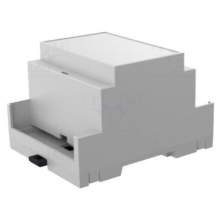 Carcasa pentru Șină DIN, 90mm x 71.2mm x 53mm, Gri | Electronic-mag.ro | Componente Electronice