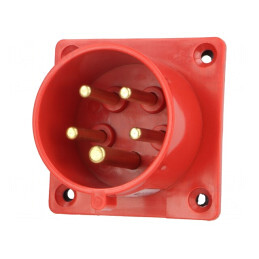 Conector Alimentare AC Trifazat 16A 400VAC IP44 | Electronic-mag.ro | Componente Electronice