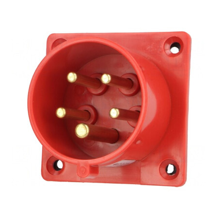 Conector Alimentare AC Trifazat 16A 400VAC IP44 | Electronic-mag.ro | Componente Electronice