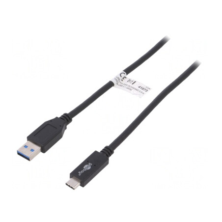 Cablu USB 3.1 USB-A la USB-C 0,5m Negru 10Gbps | Electronic-mag.ro | Componente Electronice