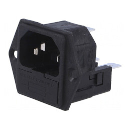 Conector Alimentare AC 10A 250V IEC 60320 | Electronic-mag.ro | Componente Electronice