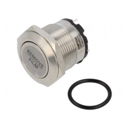 Comutator Anti-Vandalism SPST-NO 20A 220VAC IP40 19mm | Electronic-mag.ro | Componente Electronice