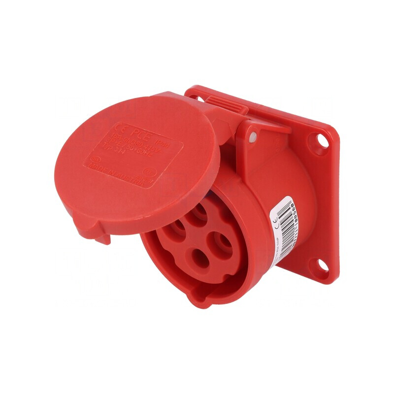 Conector alimentare AC trifazat 16A 400VAC IP44 | Electronic-mag.ro | Componente Electronice