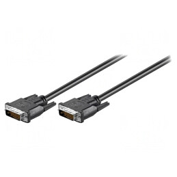 Cablu DVI-D 1.8m Negru | Electronic-mag.ro | Componente Electronice