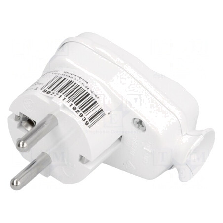 'Conector Alimentare AC Tată 250V 16A Alb' | Electronic-mag.ro | Componente Electronice