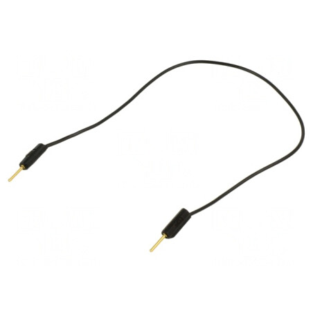 Cablu de măsurare neizolat 60VDC 30VAC 3A 0.15m negru | Electronic-mag.ro | Componente Electronice
