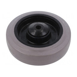 Roată de transport 125mm gumă Duritate Shore 65 | Electronic-mag.ro | Componente Electronice